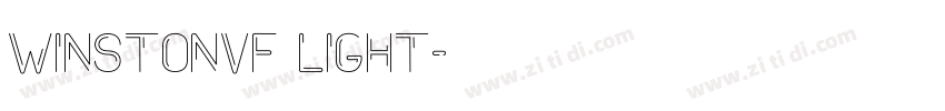 WinstonVF Light字体转换